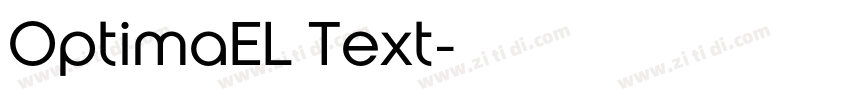 OptimaEL Text字体转换